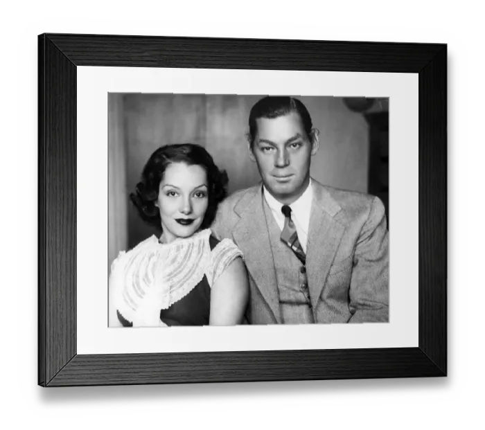 Framed Print : Johnny Weismuller, Tarzan actor with wife, actress Lupe Velez, 1934 Framed Print : Johnny Weismuller, Tarzan actor with wife, actress Lupe Velez, 1934