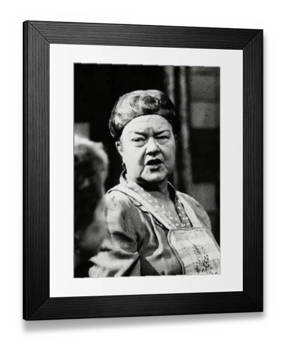 Framed Print : Violet Carson as Ena Sharples in Coronation Street 1969