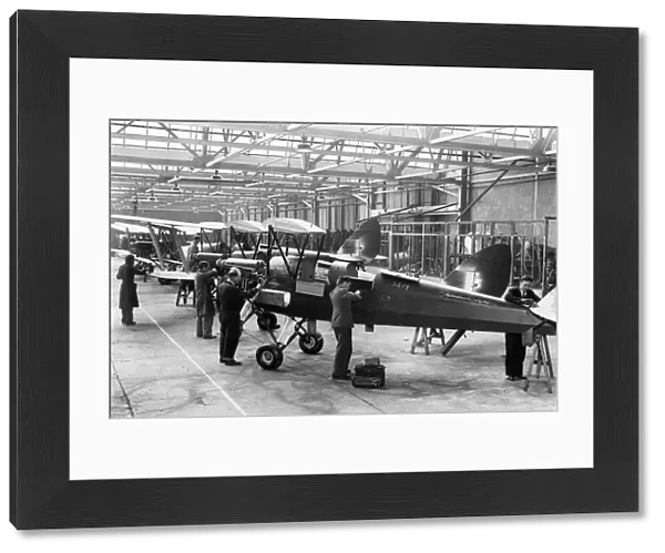 Assembling Tiger Moth Aircraft at The De Havilland Aircraft Company at Hatfield 1934