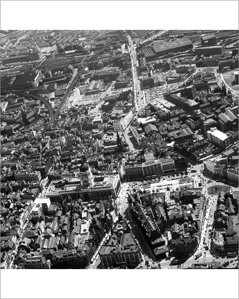 Aerial view of Nottingham 1960