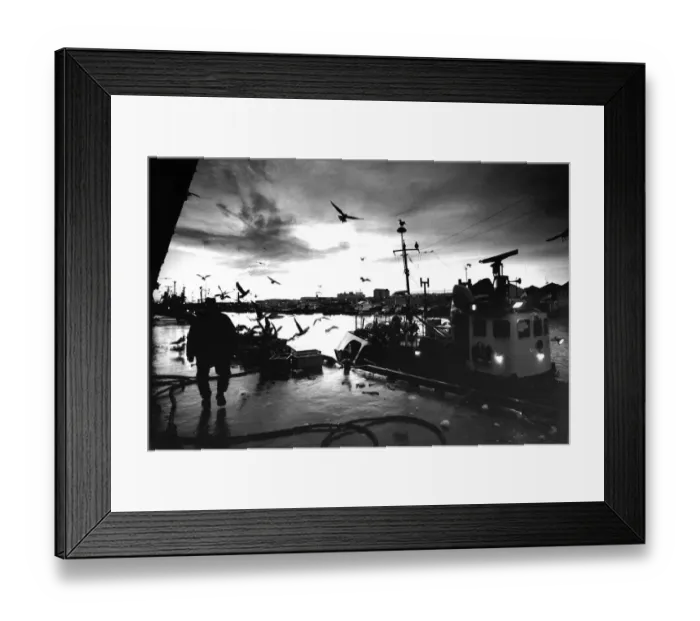 Framed Print : Early morning on the docks in Aberdeen Framed Print : Early morning on the docks in Aberdeen