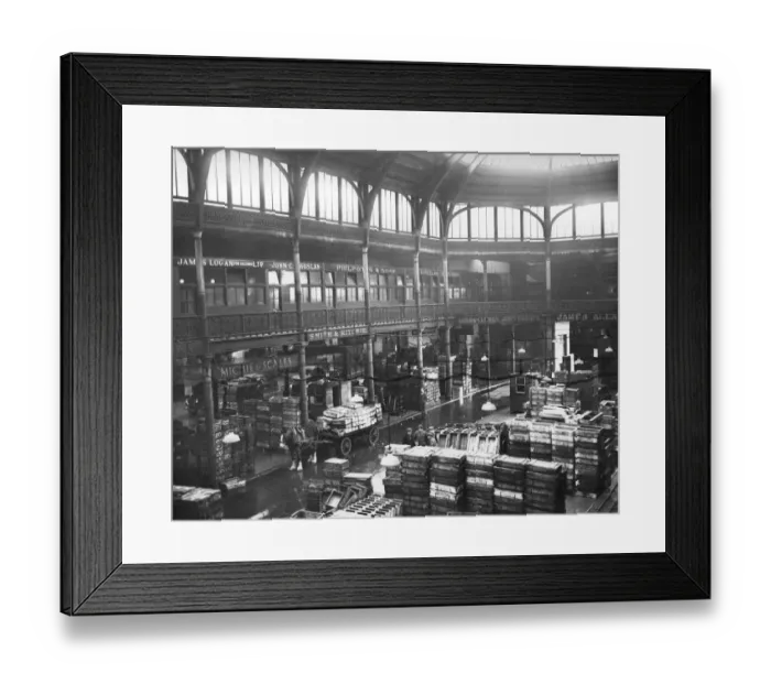 Framed Print : Glasgow Fish Market, 1949