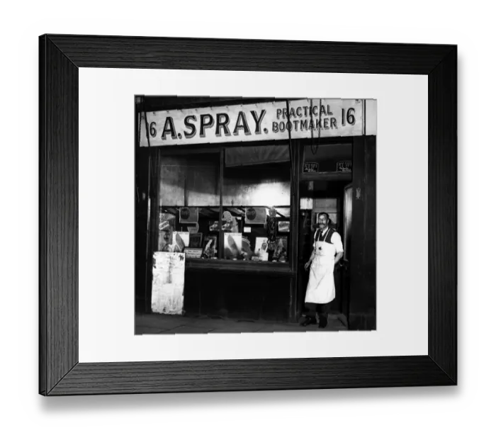 Framed Print : Bootmakers shop Framed Print : Bootmakers shop