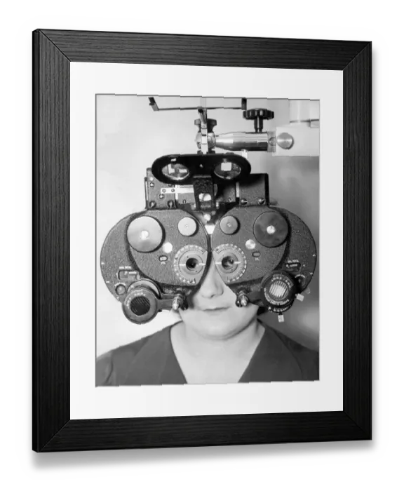 Framed Print : Eye testing Framed Print : Eye testing