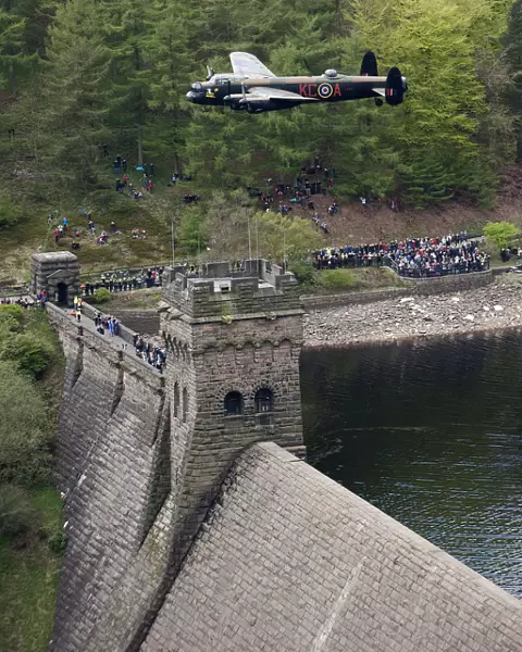 Lancaster Bomber over Derwent Water