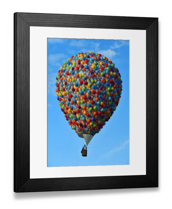 Framed Print : A Balloon of balloons