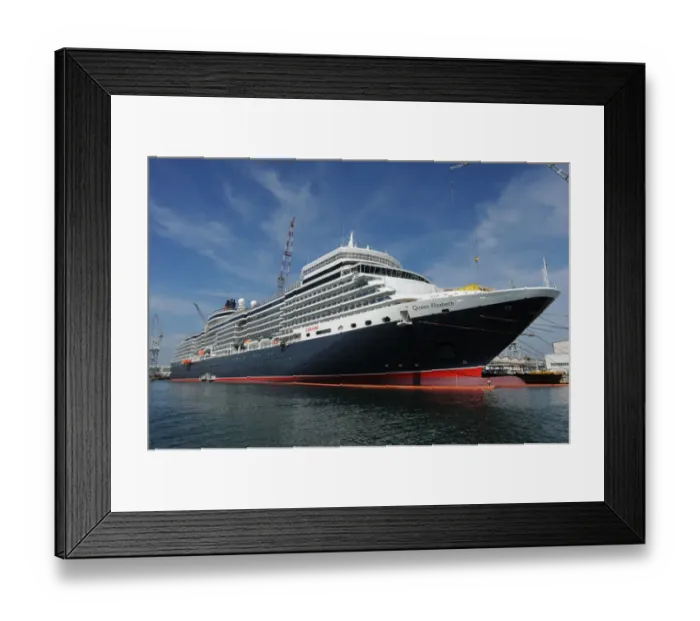 Framed Print : M. S. Queen Elizabeth cruise ship Framed Print : M. S. Queen Elizabeth cruise ship