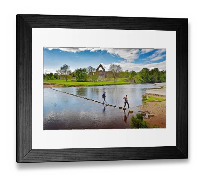 Framed Print : Bolton Abbey, near Skipton, North Yorkshire Framed Print : Bolton Abbey, near Skipton, North Yorkshire