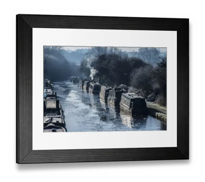 Framed Print : Barges on the Oxford Canal Framed Print : Barges on the Oxford Canal