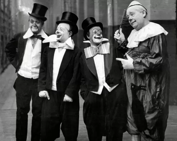 Clowns L-R, August, Woodles and Pimpo with Whimsical Walker 1922