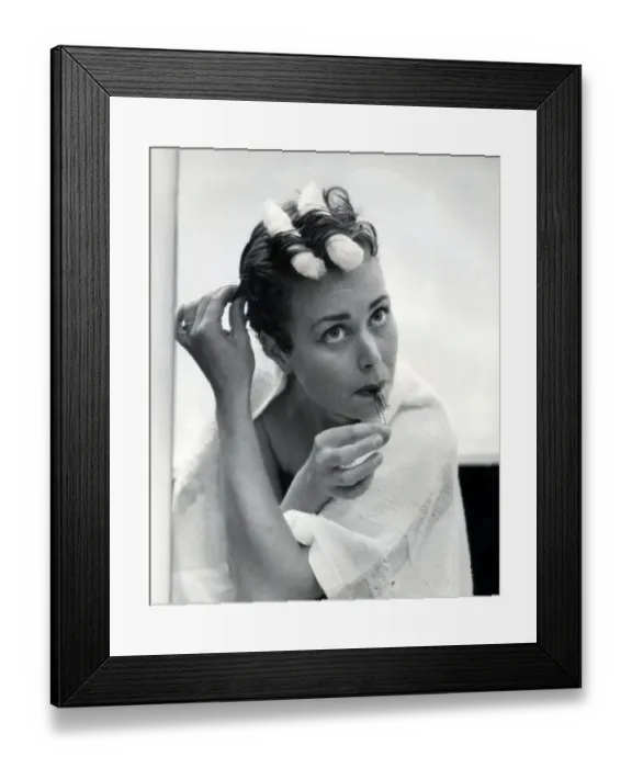 Framed Print : Hair curlers Framed Print : Hair curlers