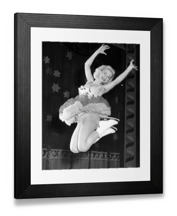 Framed Print : Peggy Wallace, American ice skater Framed Print : Peggy Wallace, American ice skater