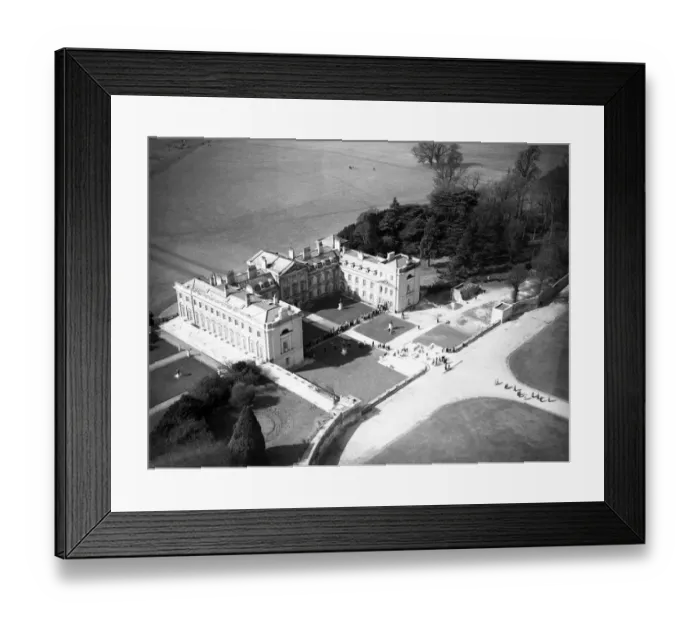 Framed Print : An aerial view of Woburn Abbey