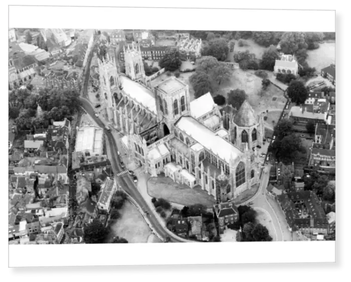 Print : York Minster from the air Print : York Minster from the air
