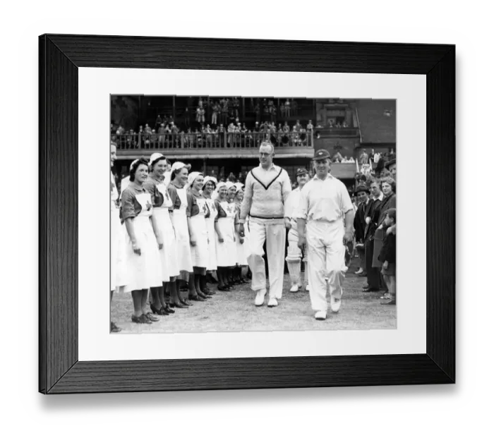 Framed Print : Red Cross cricket match at Headingley, Herbert Sutcliffe VI v Maurice Leyland V Framed Print : Red Cross cricket match at Headingley, Herbert Sutcliffe VI v Maurice Leyland V