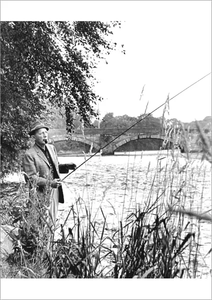 Bing Crosby fishing