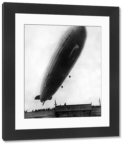 Graf Zeppelin flying over Wembley Stadium during the FA Cup final, 1937
