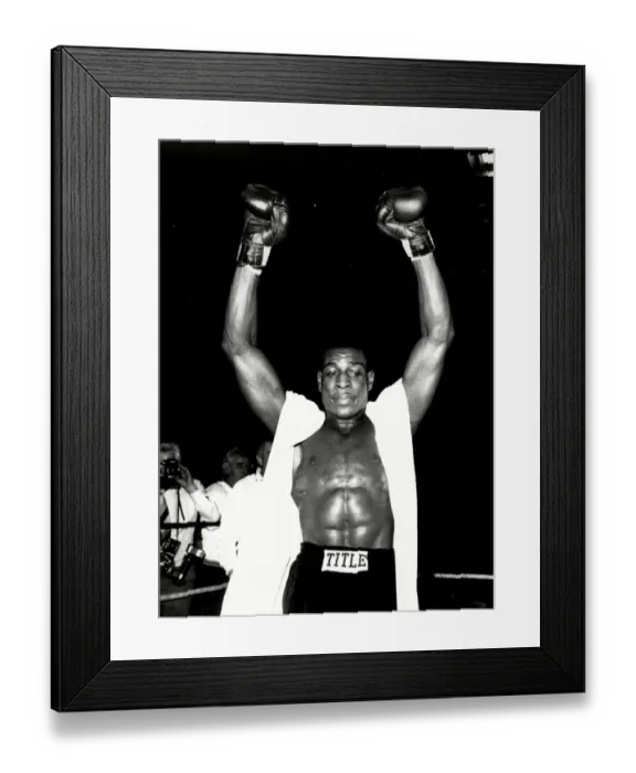 Framed Print : Frank Bruno 1982 Framed Print : Frank Bruno 1982
