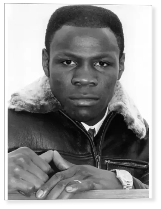 Print : Boxer Chris Eubank in 1991 Print : Boxer Chris Eubank in 1991