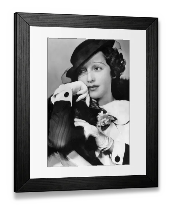 Framed Print : Actress Bebe Daniel in 1935 Framed Print : Actress Bebe Daniel in 1935