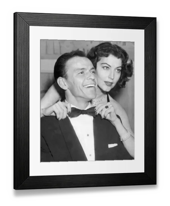 Framed Print : Frank Sinatra with his second wife Ava Gardner Framed Print : Frank Sinatra with his second wife Ava Gardner