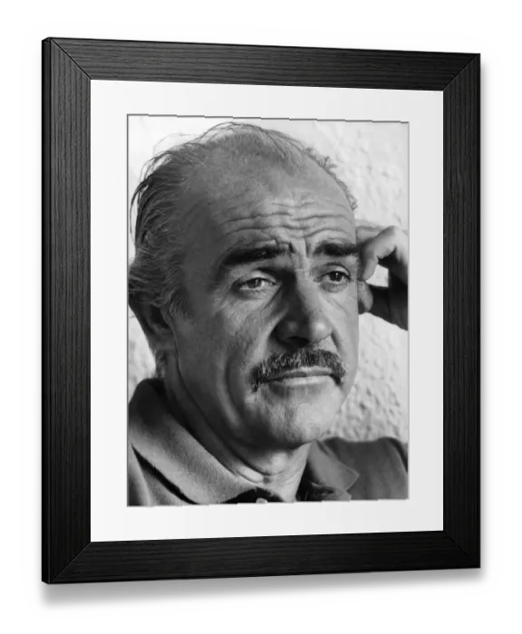 Framed Print : Sean Connery in Spain, 1983 Framed Print : Sean Connery in Spain, 1983