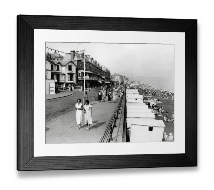 Framed Print : The esplanade at Sandown Bay, Isle of Wight 1936 Framed Print : The esplanade at Sandown Bay, Isle of Wight 1936