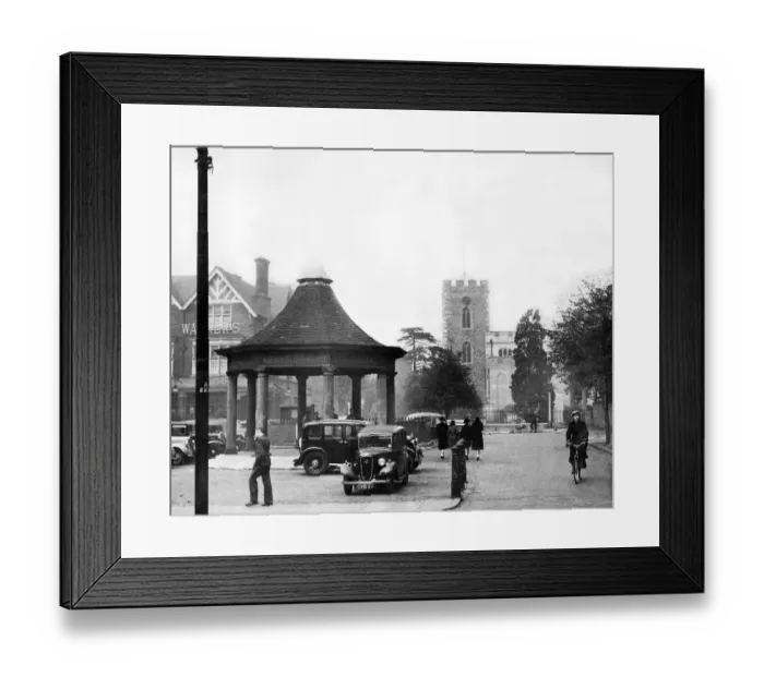 Framed Print : Enfield Market Place 1938 Framed Print : Enfield Market Place 1938