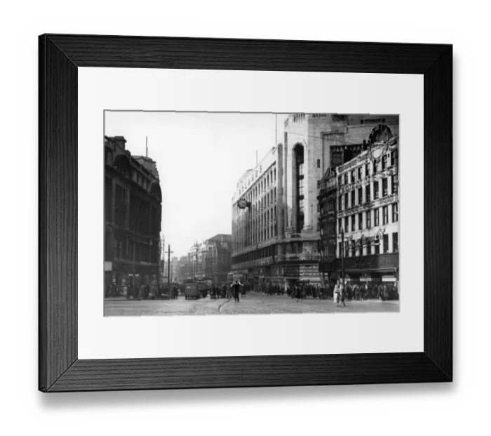 Framed Print : Market Street in Manchester, seen from Piccadilly 1949 Framed Print : Market Street in Manchester, seen from Piccadilly 1949