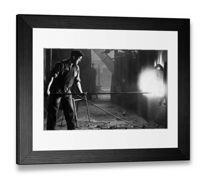 Framed Print : Furnace worker Framed Print : Furnace worker