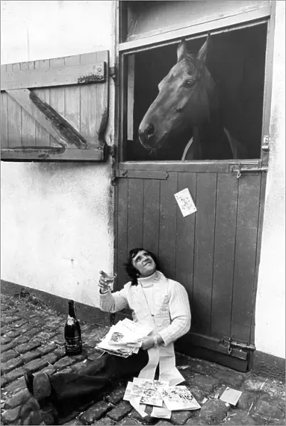 Red Rum after winning the Grand National