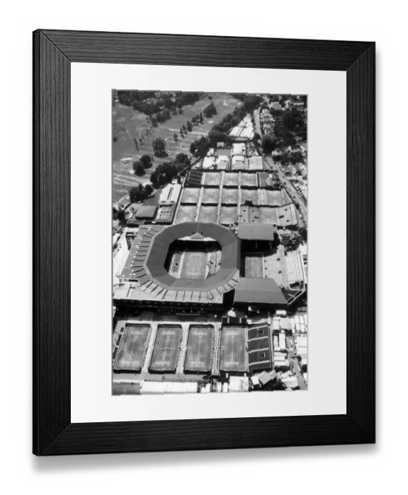 Framed Print : Aerial view of Wimbledon 1989 Framed Print : Aerial view of Wimbledon 1989