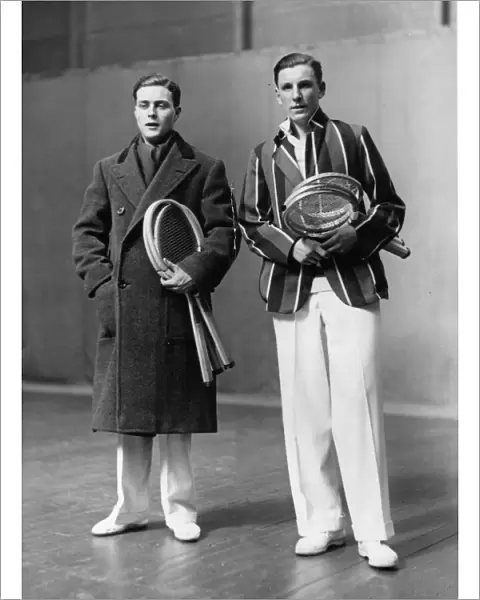 Tennis players Fred Perry and Barrelet de Ricou