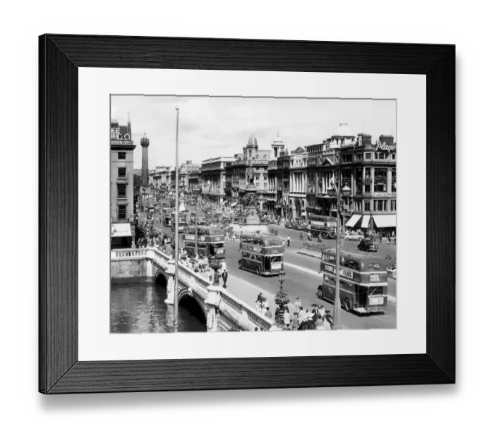 Framed Print : O Connell Street in Dublin 1963 Framed Print : O Connell Street in Dublin 1963