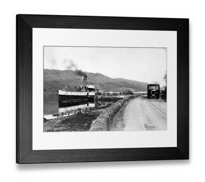 Framed Print : The Pioneer leaving Tarbert 1933 Framed Print : The Pioneer leaving Tarbert 1933