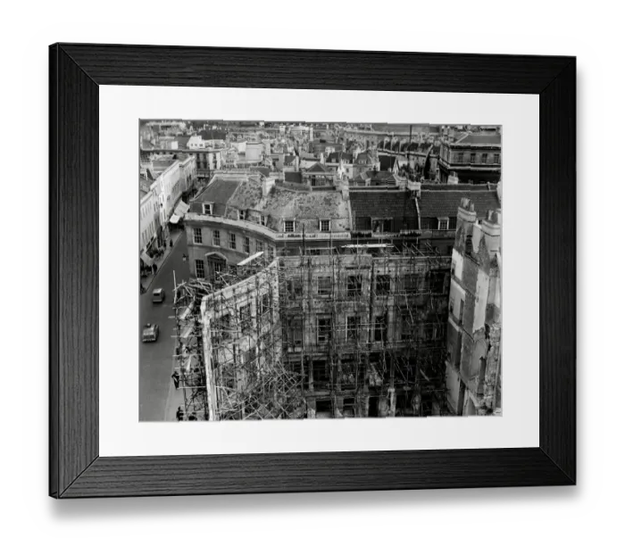 Framed Print : The Grand Pump Room, Bath under restoration, 1960 Framed Print : The Grand Pump Room, Bath under restoration, 1960