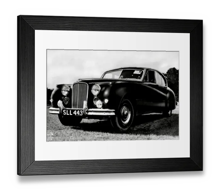 Framed Print : 1955 Mark 1 Jaguar