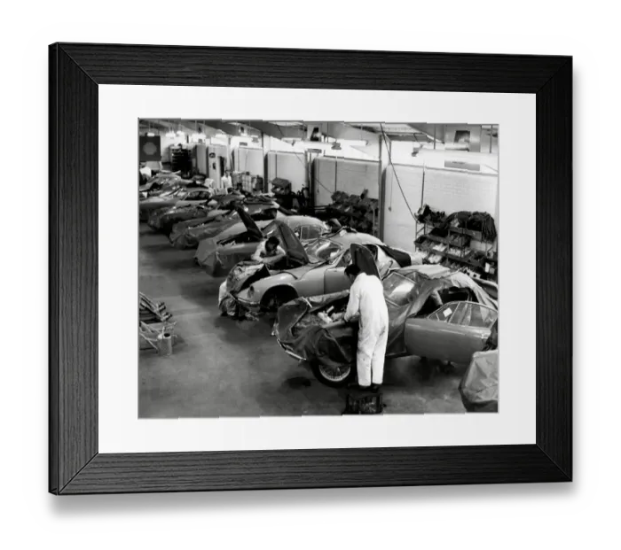 Framed Print : The Lotus Elite in production