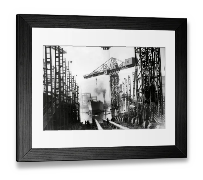 Framed Print : Launch of destroyer HMS Decoy 1949 Framed Print : Launch of destroyer HMS Decoy 1949