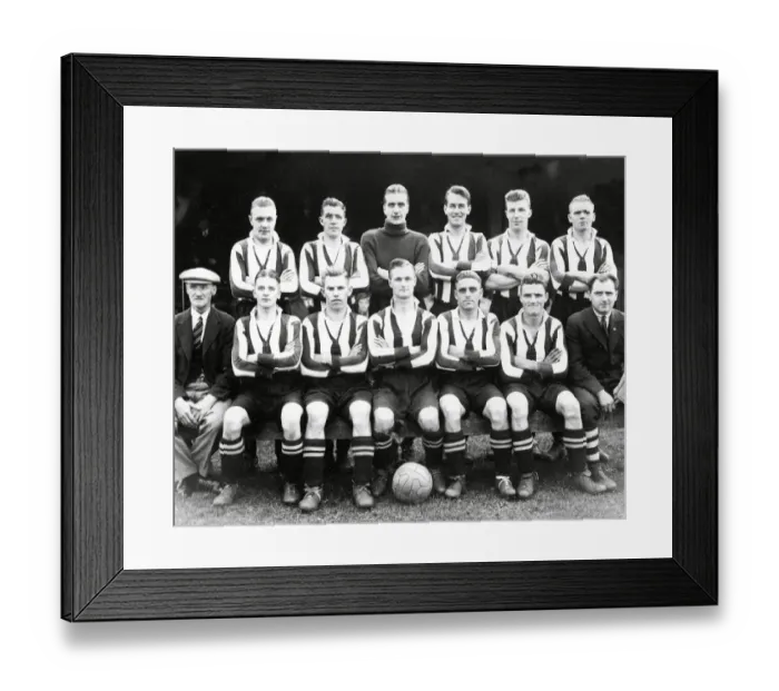 Framed Print : Montrose F. C. team group 1936-7 Framed Print : Montrose F. C. team group 1936-7
