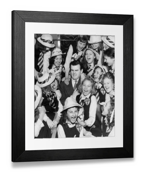Framed Print : George Cole at the St Trinians premiere Framed Print : George Cole at the St Trinians premiere
