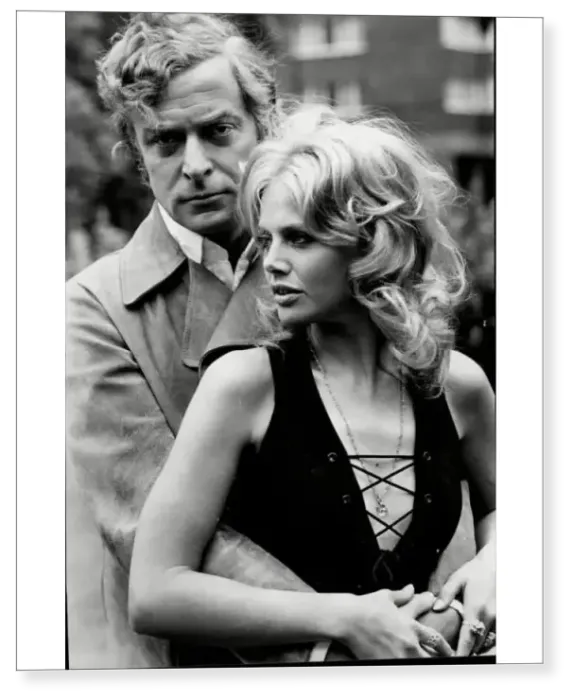 Print : Michael Caine and Britt Ekland Print : Michael Caine and Britt Ekland