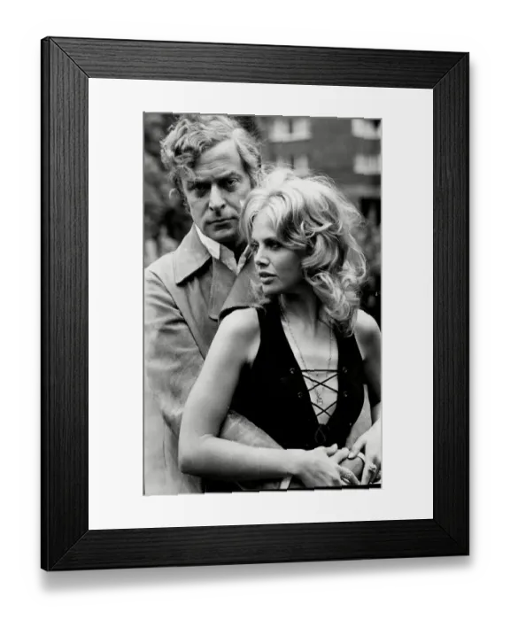 Framed Print : Michael Caine and Britt Ekland Framed Print : Michael Caine and Britt Ekland