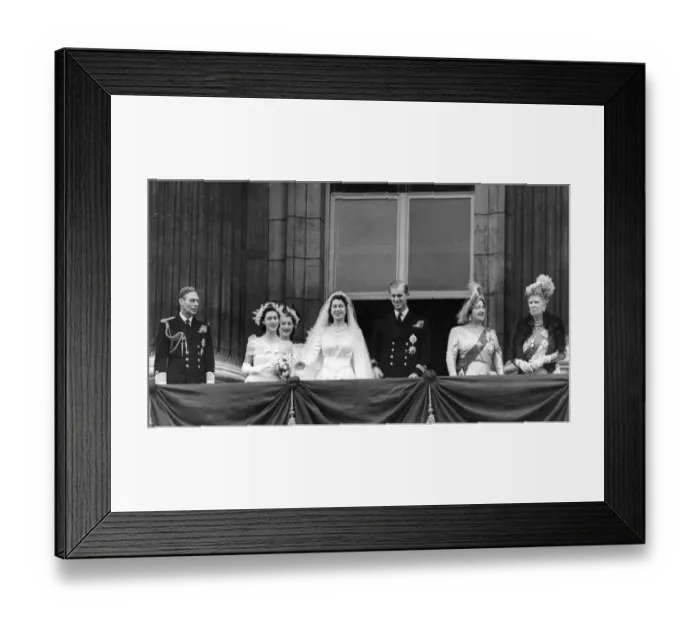 Framed Print : Marriage of Princess Elizabeth to Prince Philip 1947 Framed Print : Marriage of Princess Elizabeth to Prince Philip 1947