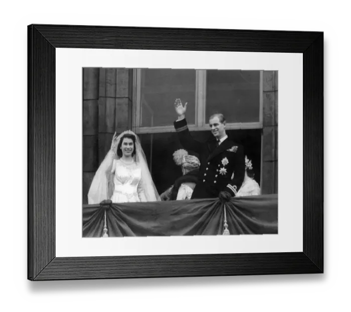 Framed Print : Royal Wedding of Princess Elizabeth and Prince Philip Framed Print : Royal Wedding of Princess Elizabeth and Prince Philip