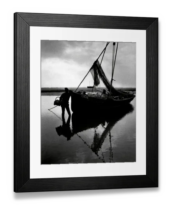 Framed Print : Shrimp boat on the River Dee 1971 Framed Print : Shrimp boat on the River Dee 1971