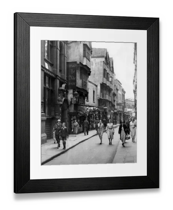 Framed Print : St Mary-Le- Port Street, Bristol Framed Print : St Mary-Le- Port Street, Bristol