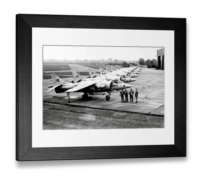 Framed Print : Hawker - Kestrel FGA. 1 Jump Jets at RAF Bircham Newton Framed Print : Hawker - Kestrel FGA. 1 Jump Jets at RAF Bircham Newton