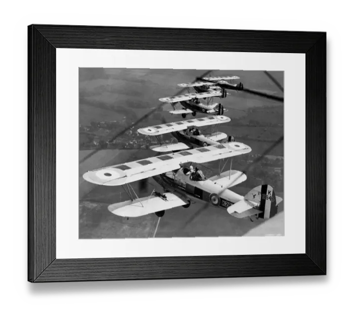 Framed Print : Hawker Demons in formation 1933 Framed Print : Hawker Demons in formation 1933