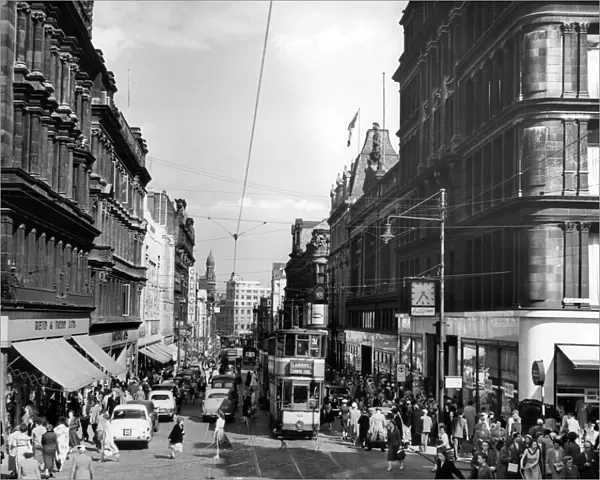 Sauchiehall Street looking east, Glasgow 25  /  06  /  1956